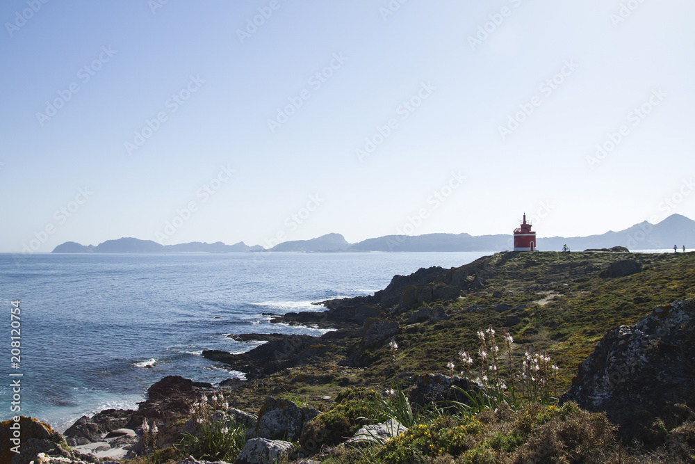 Old lighthouse in Punra Rabaleira, Galicia, Spain Old lighthouse in Punra Rabaleira, Galicia, Spain