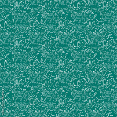 Seamless sea pattern