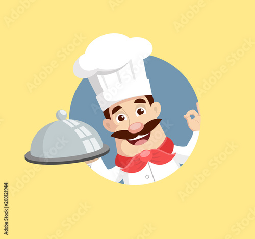 head chef Vector Illustration