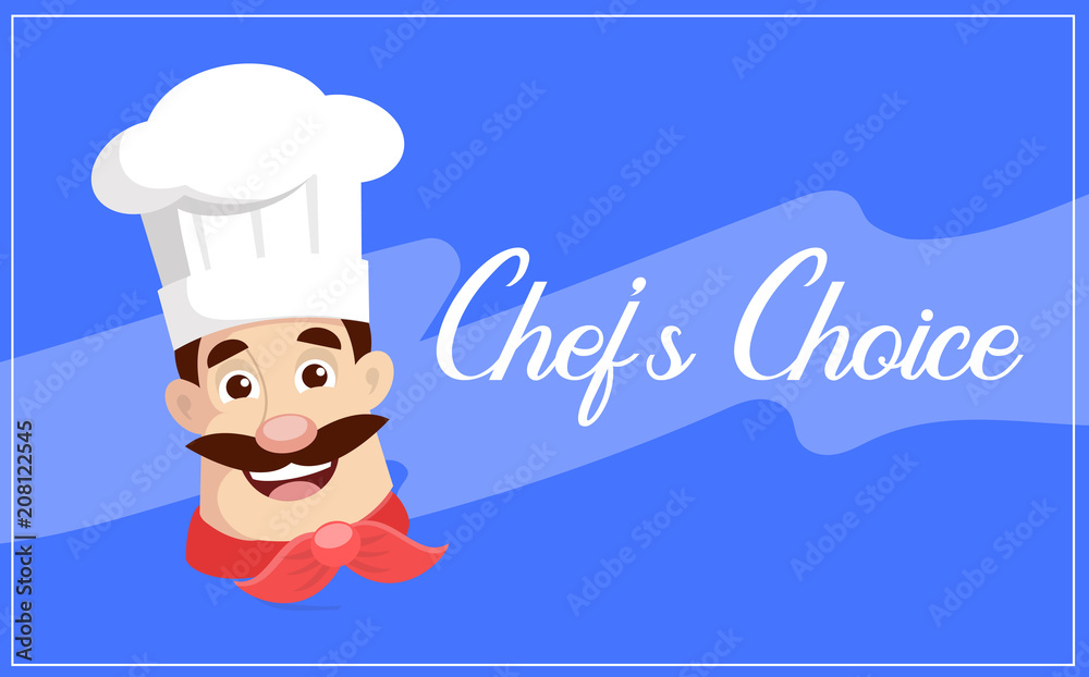 Flat Design Chef character banner Vector Illustration Flat Design Chef character banner Vector Illustration