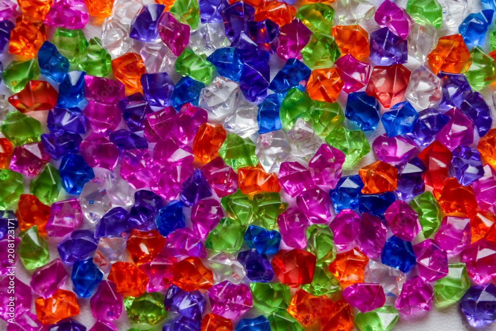 Decorative Colorful Crystal Beads for a Background