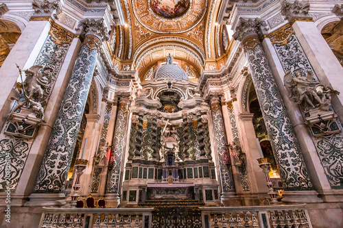 interiors of chiesa I Gesuiti, Venice, Italy photo