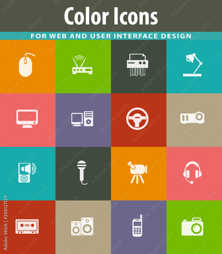 Devices icons set Devices icons set