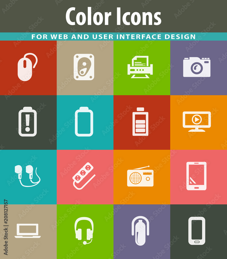 Devices icons set Devices icons set