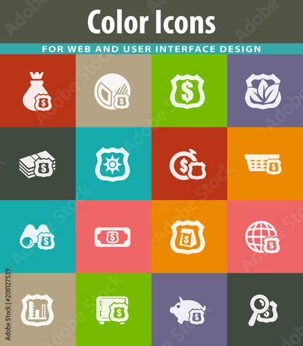 Insurance icons set