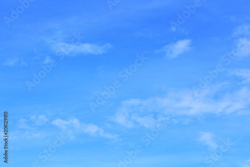 Beautiful blue sky and white clouds. Background. Landscape.