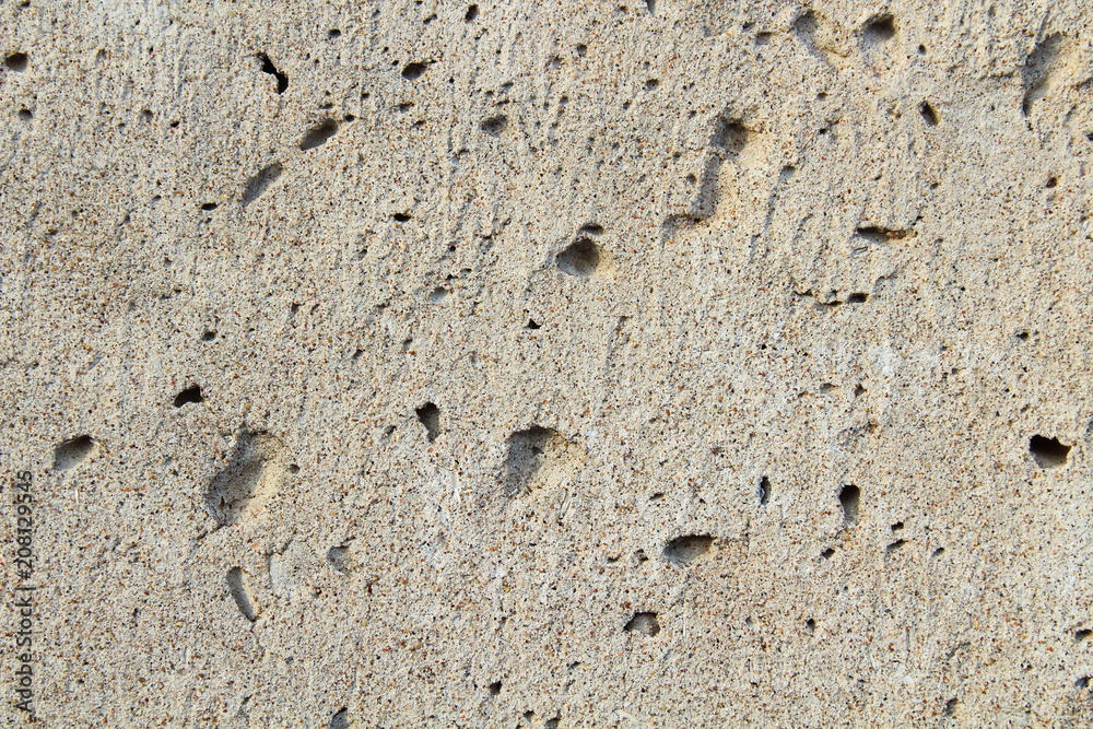 The surface of the foam block is close-up. Background. The surface of the foam block is close-up. Background.