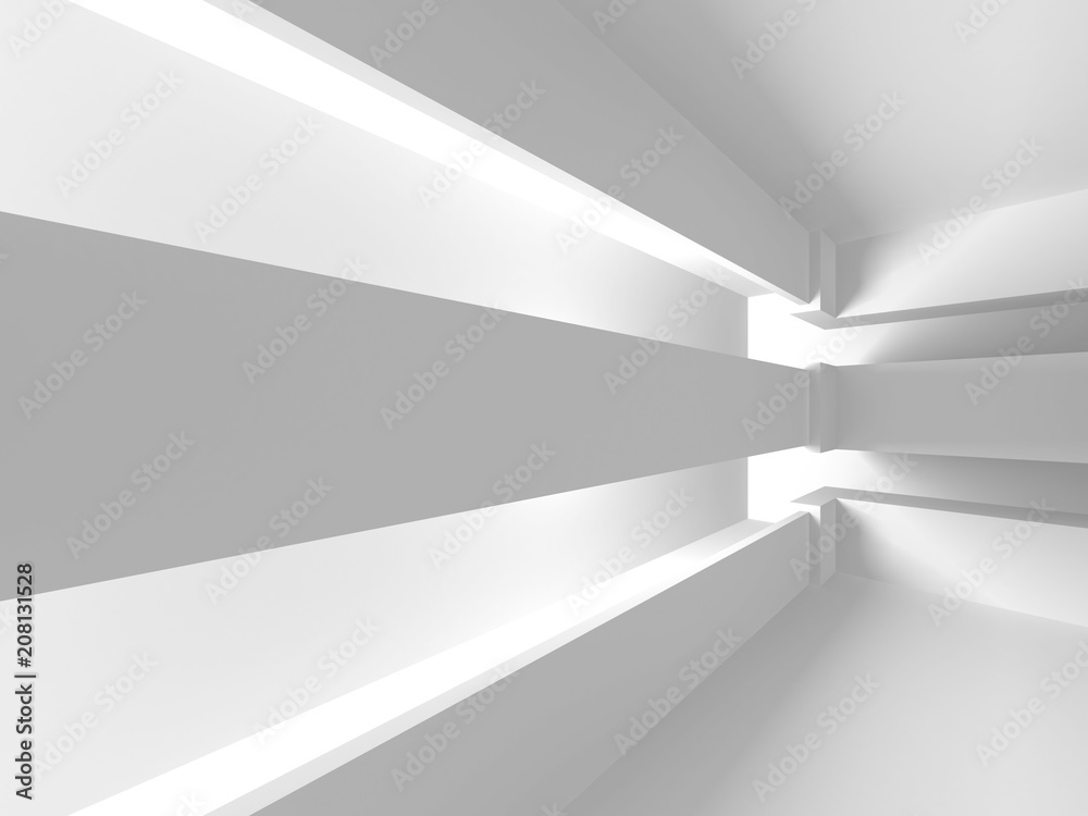 Futuristic White Architecture Design Background Futuristic White Architecture Design Background