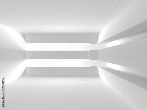 Abstract Modern White Architecture Background