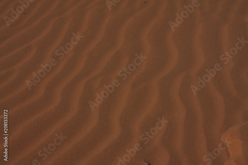 Sand Drift at Coral Pink Sand Dunes State Park, Utah.  Ridges in the sand. © JACoulter
