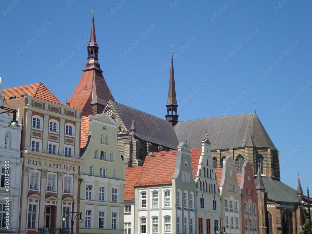 Stadtansicht Rostock an der Ostsee
