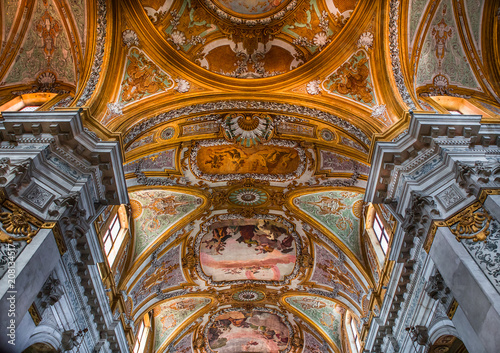 interiors of chiesa I Gesuiti, Venice, Italy photo