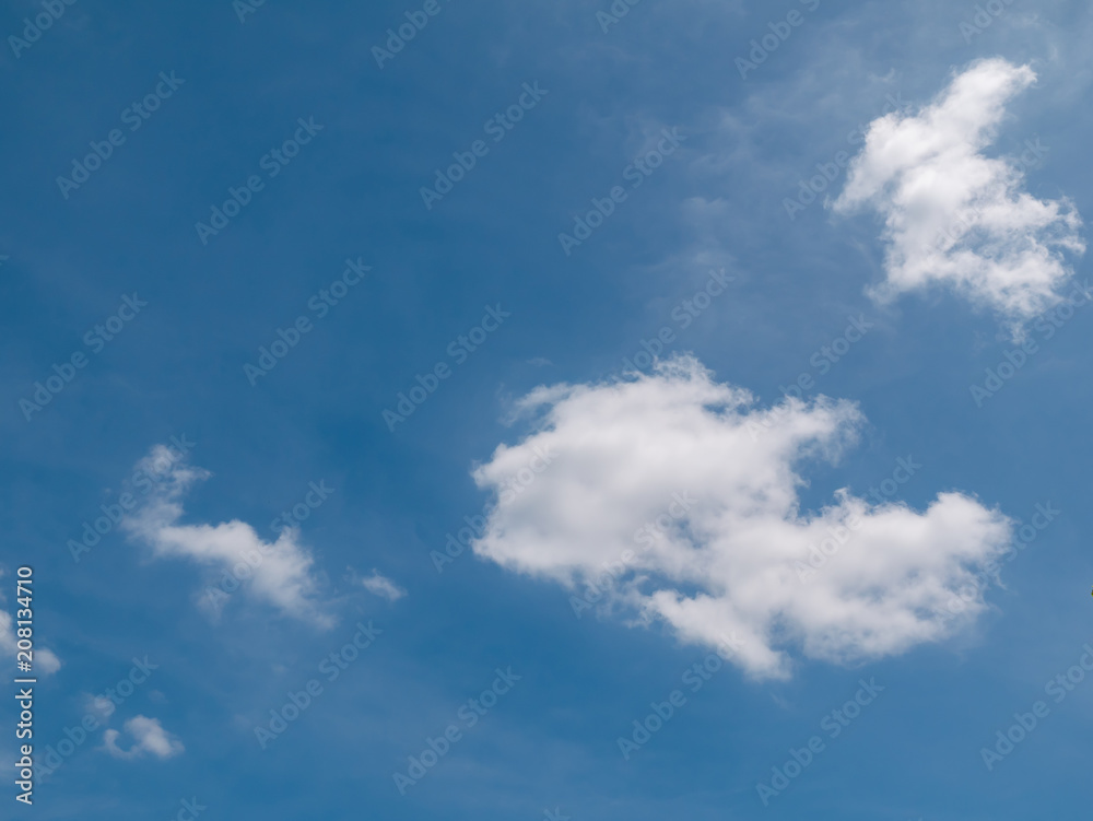 Blue sky background with clouds, background sky.