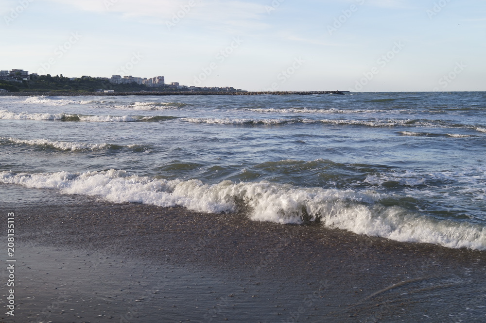 The colors of the Black Sea at twilight, Constanta, Romania

