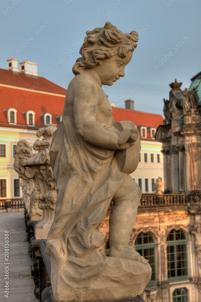 Sculptures at the Dresden Zwinger.