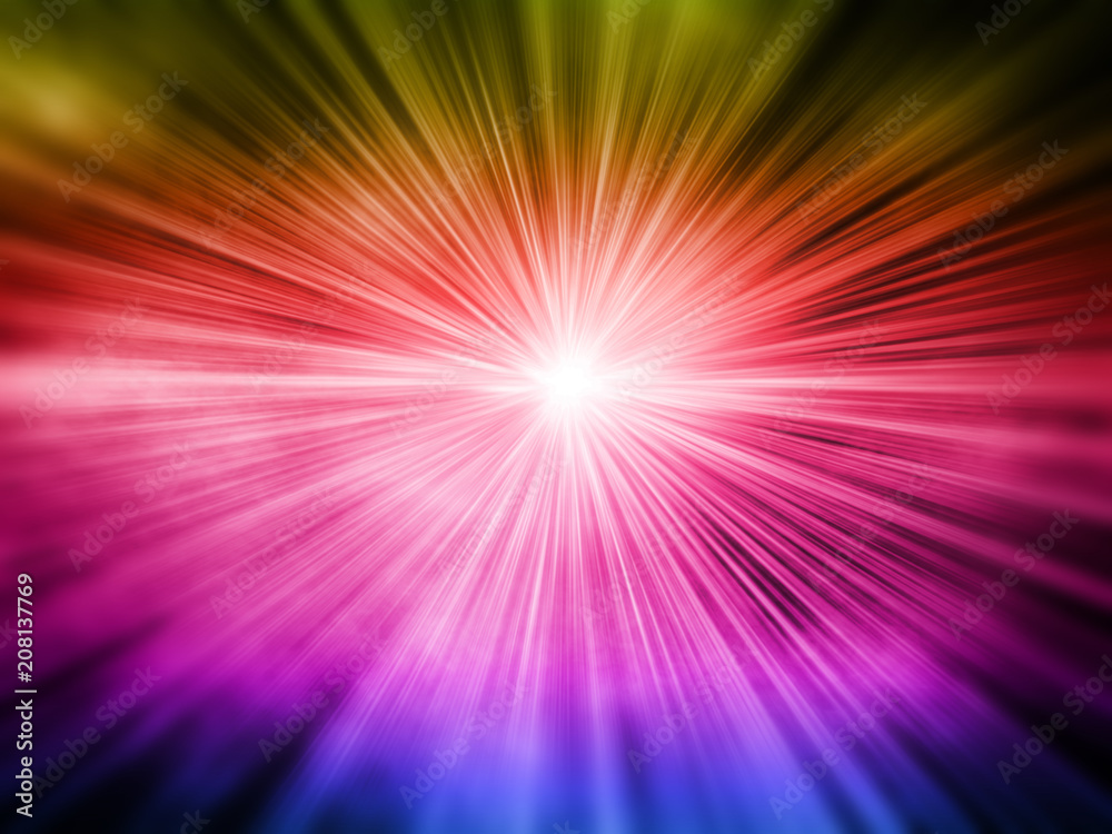 Blue light burst background Blue light burst background