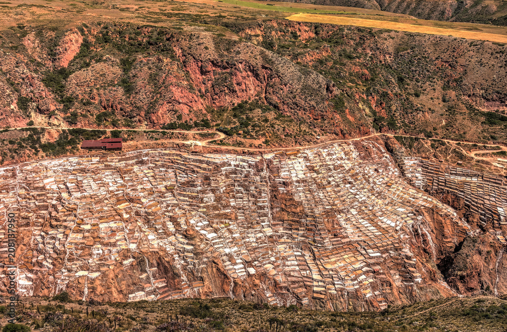 Maras salt mine, Cuzco, Peru