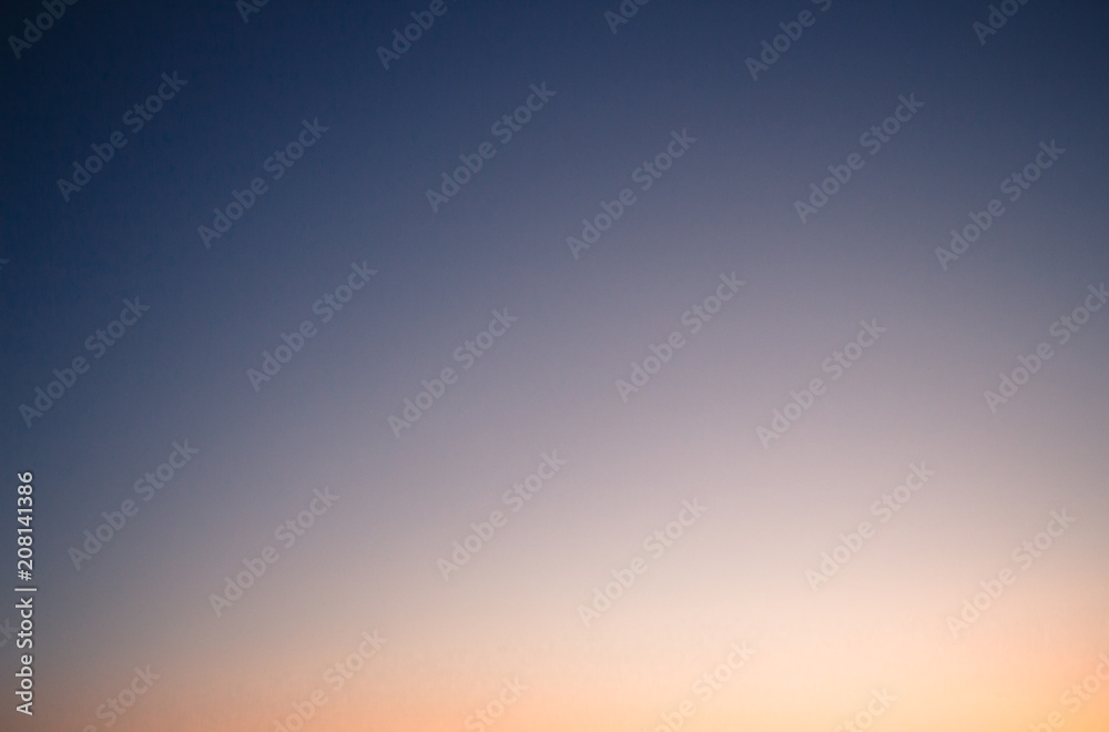 sunset gradient blue to orange colors background
