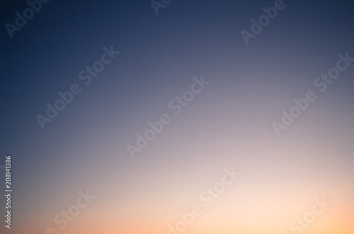 sunset gradient blue to orange colors background