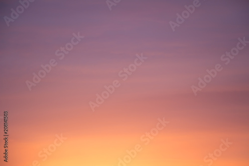 orange sunset gradient dusk background © OZKAN