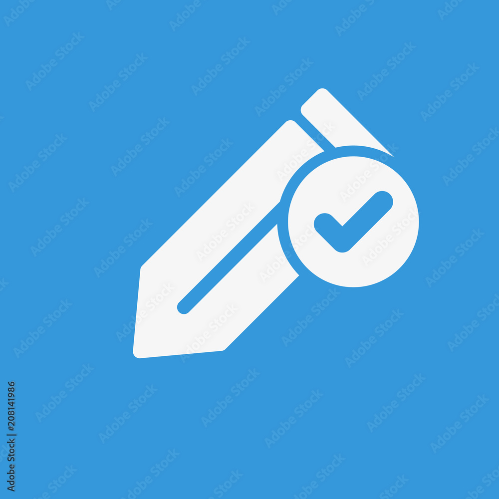 Edit icon, Tools and utensils icon with check sign. Edit icon and approved, confirm, done, tick, completed symbol Edit icon, Tools and utensils icon with check sign. Edit icon and approved, confirm, done, tick, completed symbol