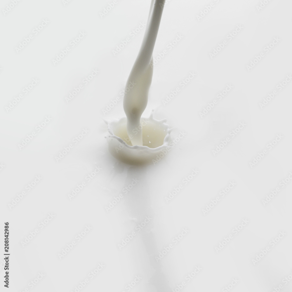 Pouring milk splash Pouring milk splash