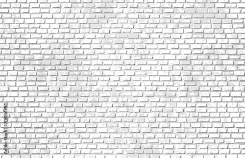 White brick wall. Brick texture
