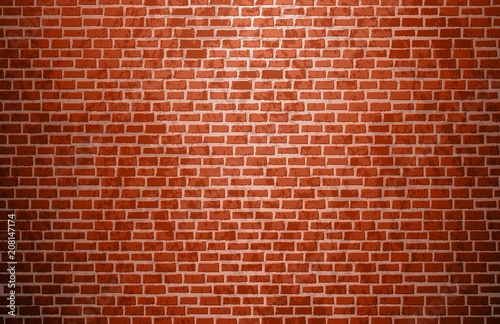 Realistic brick wall. Brick texture. Vector.