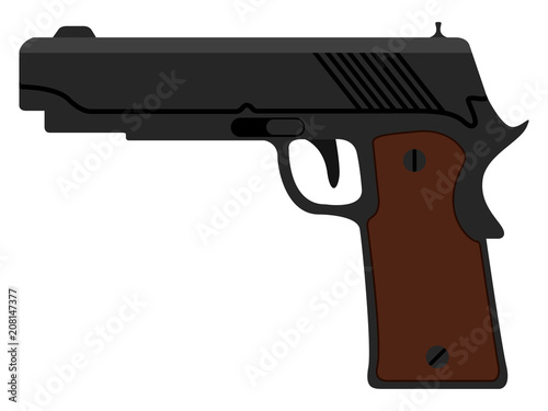 Isolated firearm icon