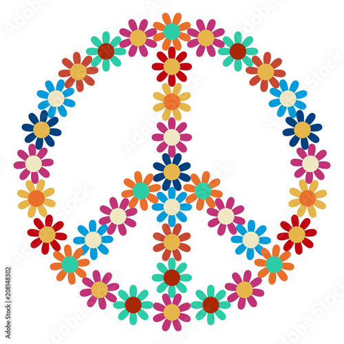 Peace symbol icon
