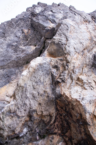 Steep cliff for climbing