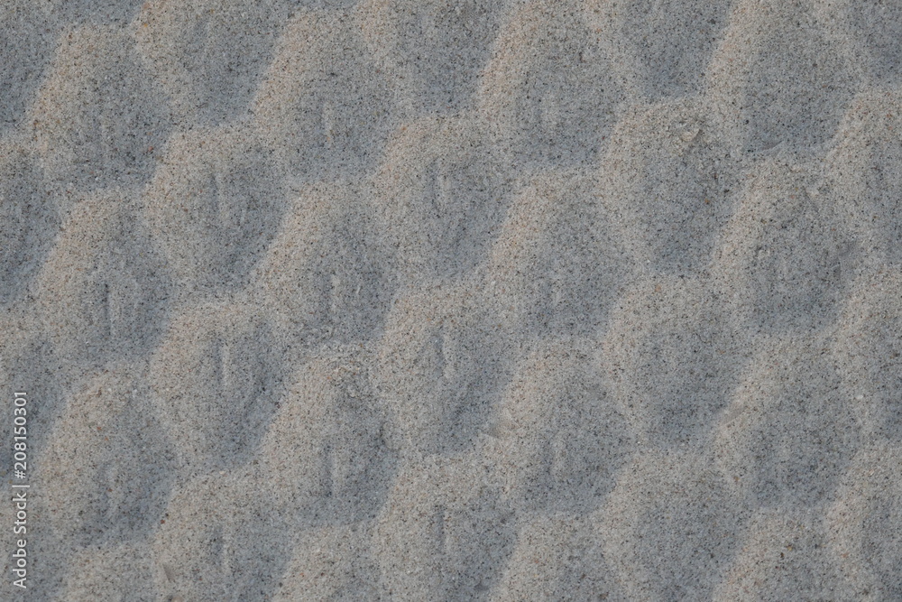 Reifenspur im Sand am Strand. Nahaufnahme, formatfüllend. Reifenspur im Sand am Strand. Nahaufnahme, formatfüllend.