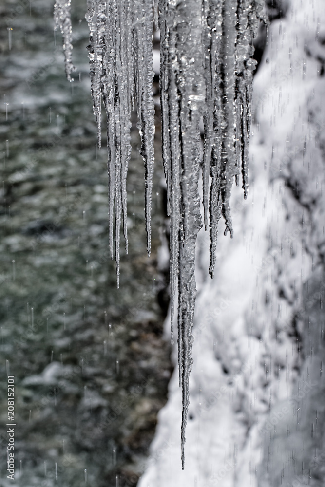 Fototapeta premium Winter in Bavaria . Partnach Gorge.