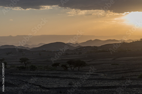   thiopien - Sonnenuntergang in Lalibela