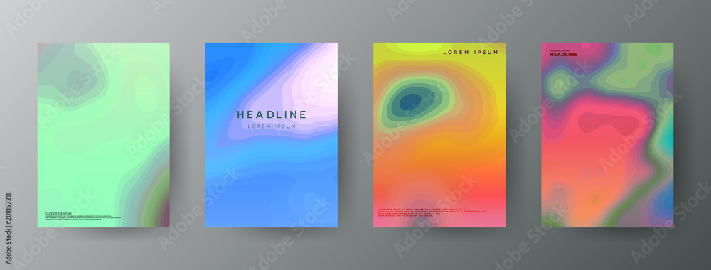 Obraz premium Abstract, creative cover concepts collection.