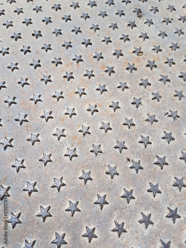 Forged iron with stars pattern