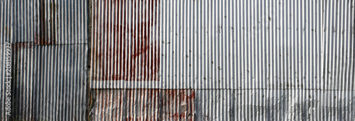 Foto Corrugated iron texture background