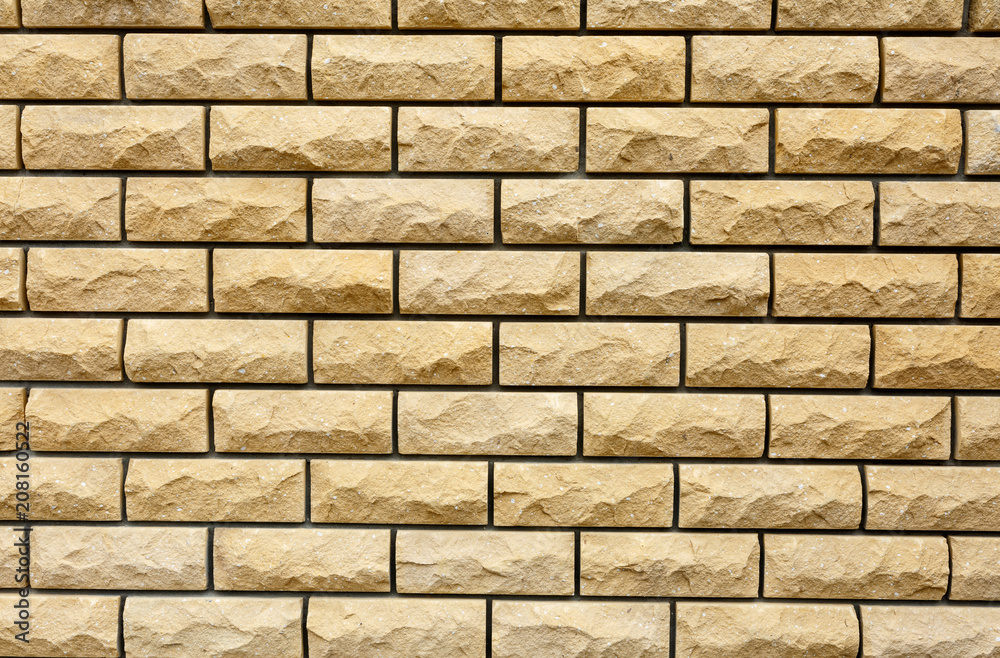 Fototapeta premium Yellow brickwall