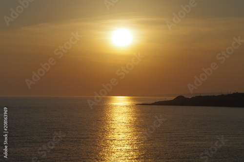 tramonto,mare,orizzonte,sole,costa,cielo,riflesso © Daniele