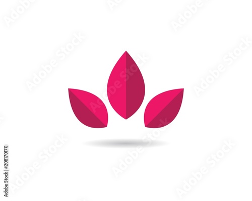  flowers design logo Template
