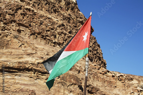 Drapeau de la Jordanie photo