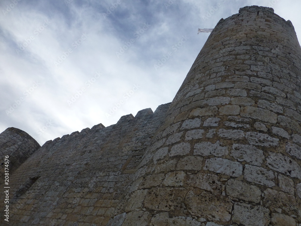 Castillo de Jadraque, pueblo de Guadalajara, en la comunidad autónoma de Castilla La Mancha (España)