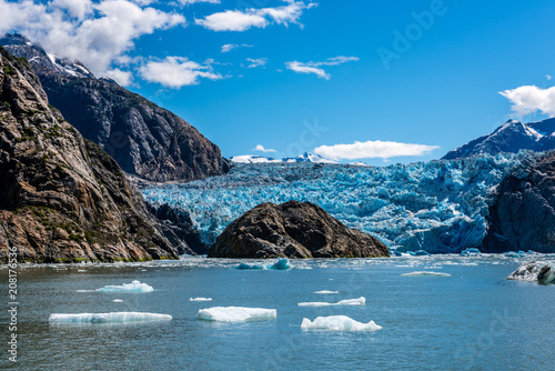 Retreating Sawyer Glacier in Alaska's Tracy Arm Fjord photo