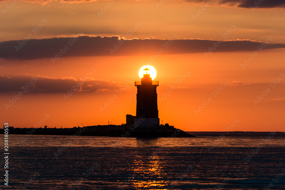 Fototapeta premium Lighthouse Sunset
