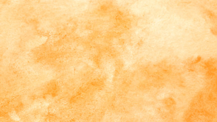 Watercolor background, art abstract orange watercolor painting textured design on white paper background