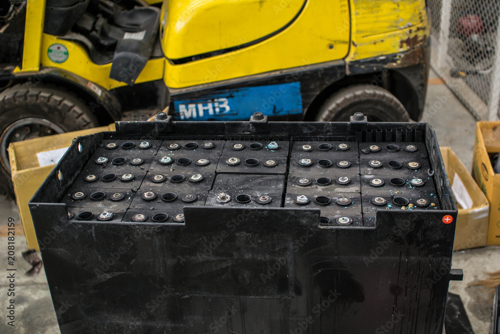 Fototapeta premium battery for forklift