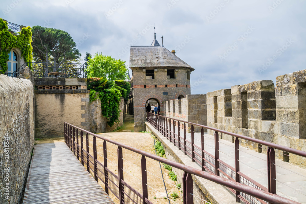 Carcassonne, la cité, Aude, Occitanie, France.