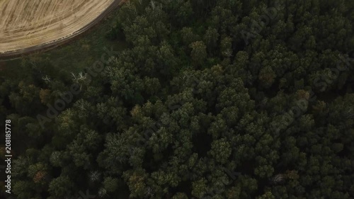 Combines work on the collection and processing of cereals