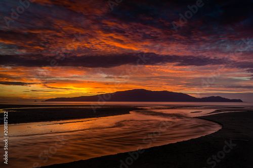  Sunset, Kapiti Island, Waikanae, New Zealand © John