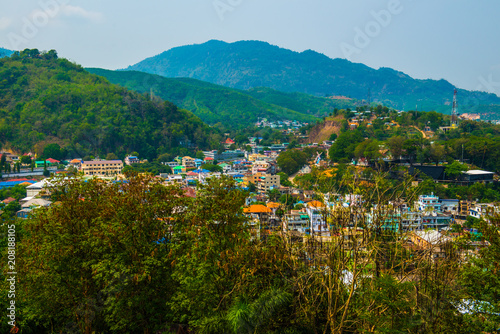 Village in mountain photo